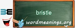 WordMeaning blackboard for bristle